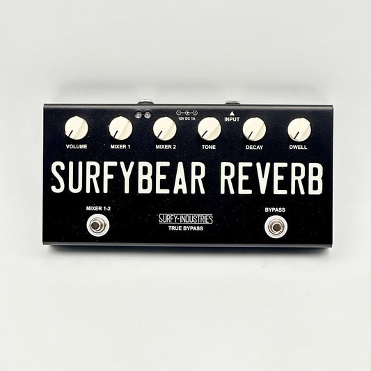 Surfy Industries SurfyBear Compact Reverb Pedal Black