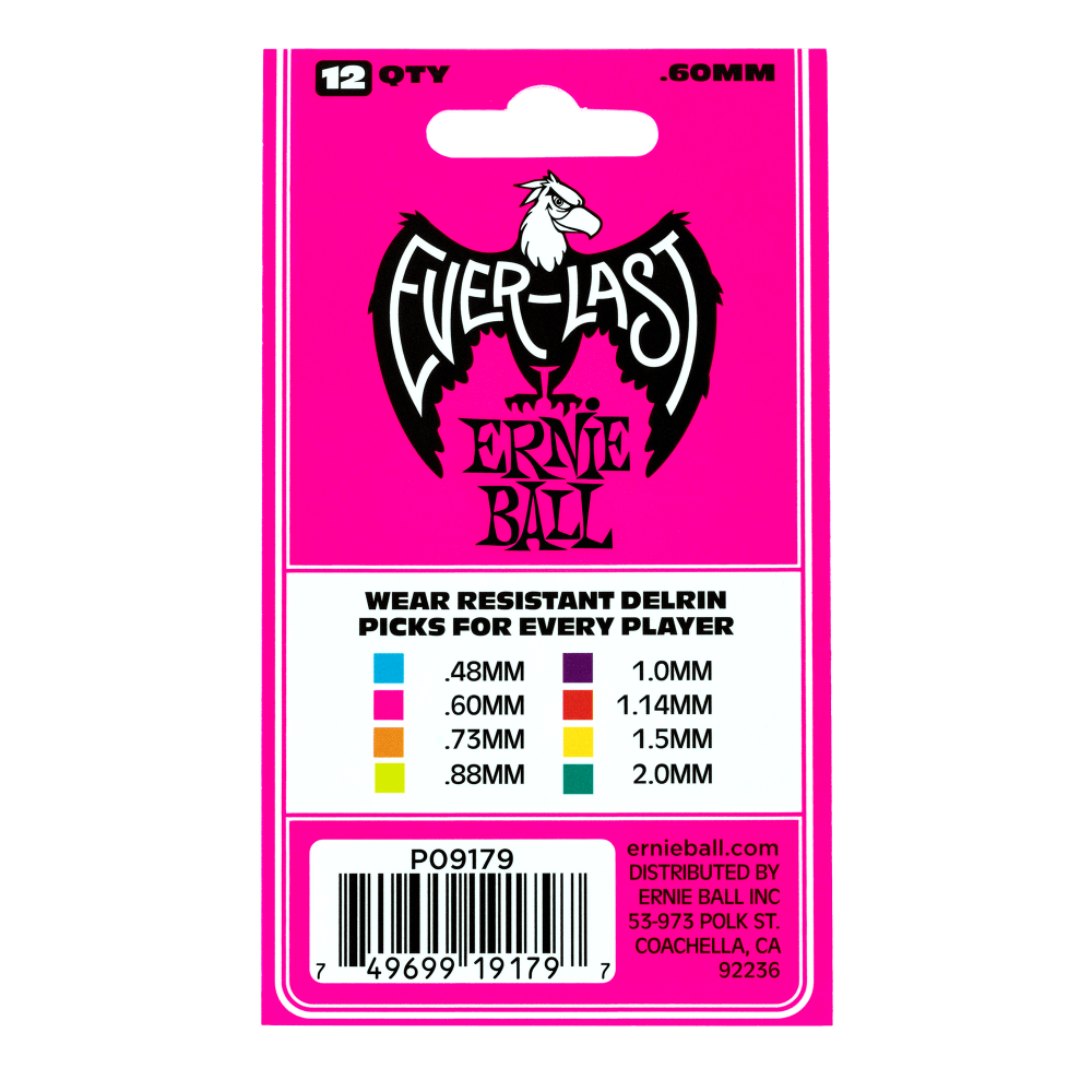 Ernie Ball Everlast Guitar Picks .60mm