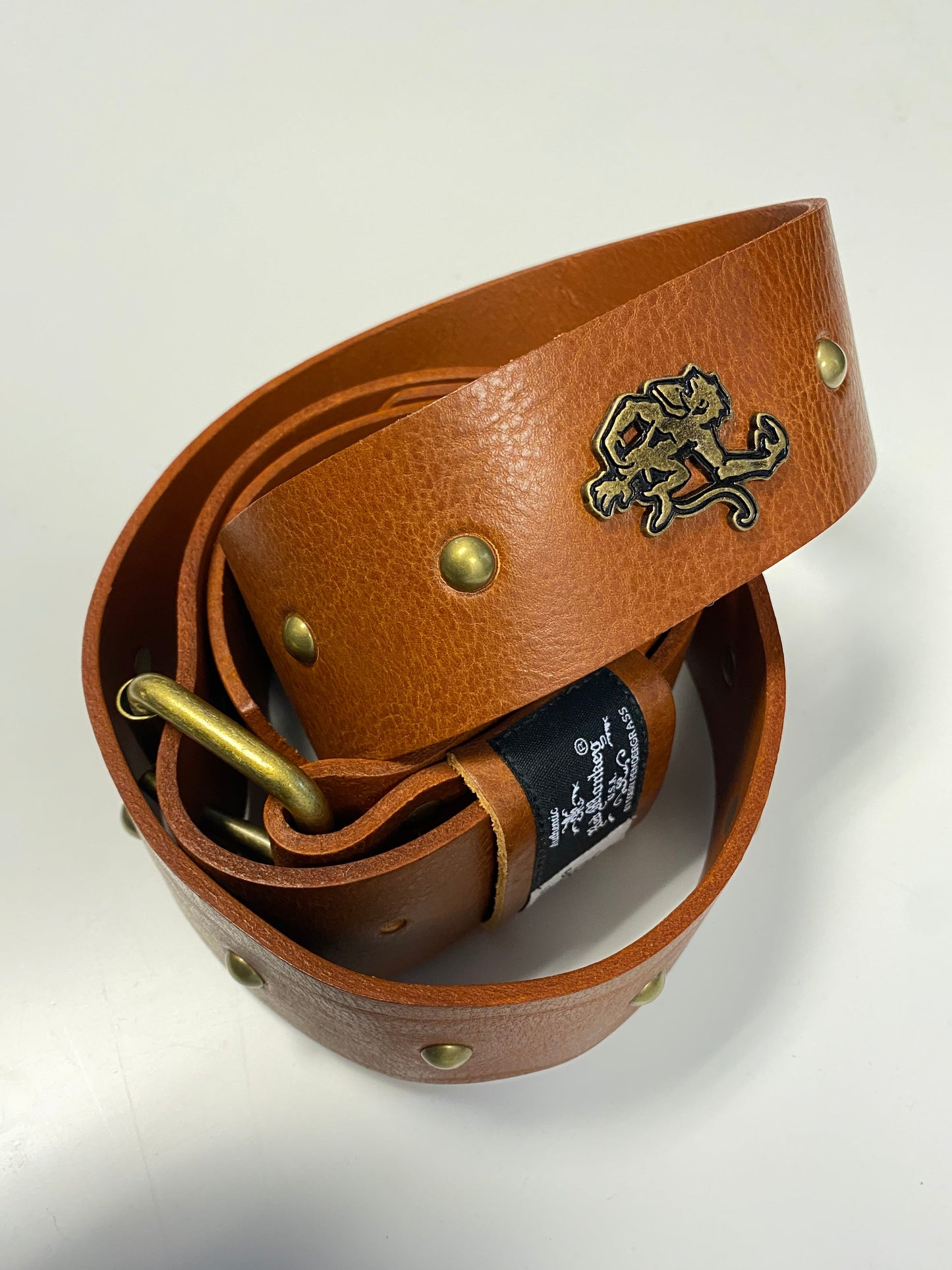 Red Monkey Designs Live Wire Guitar Strap (Tobacco/Antique Brass, Size: 2)
