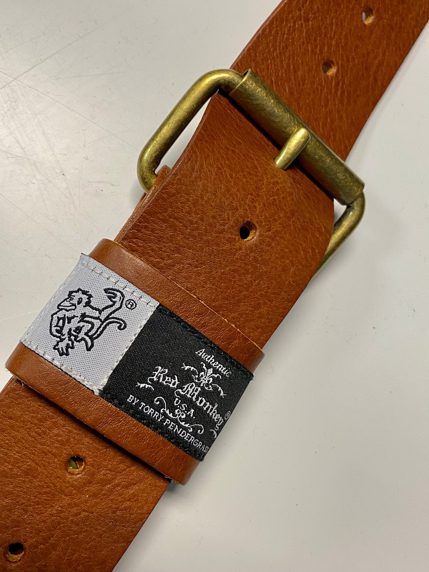 Red Monkey Designs Live Wire Guitar Strap (Tobacco/Antique Brass, Size: 2)