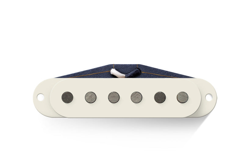 Bare Knuckle Pickups BKP Pat. Pend. '63 Veneer Board Single Coil Strat Set (3) Parchment