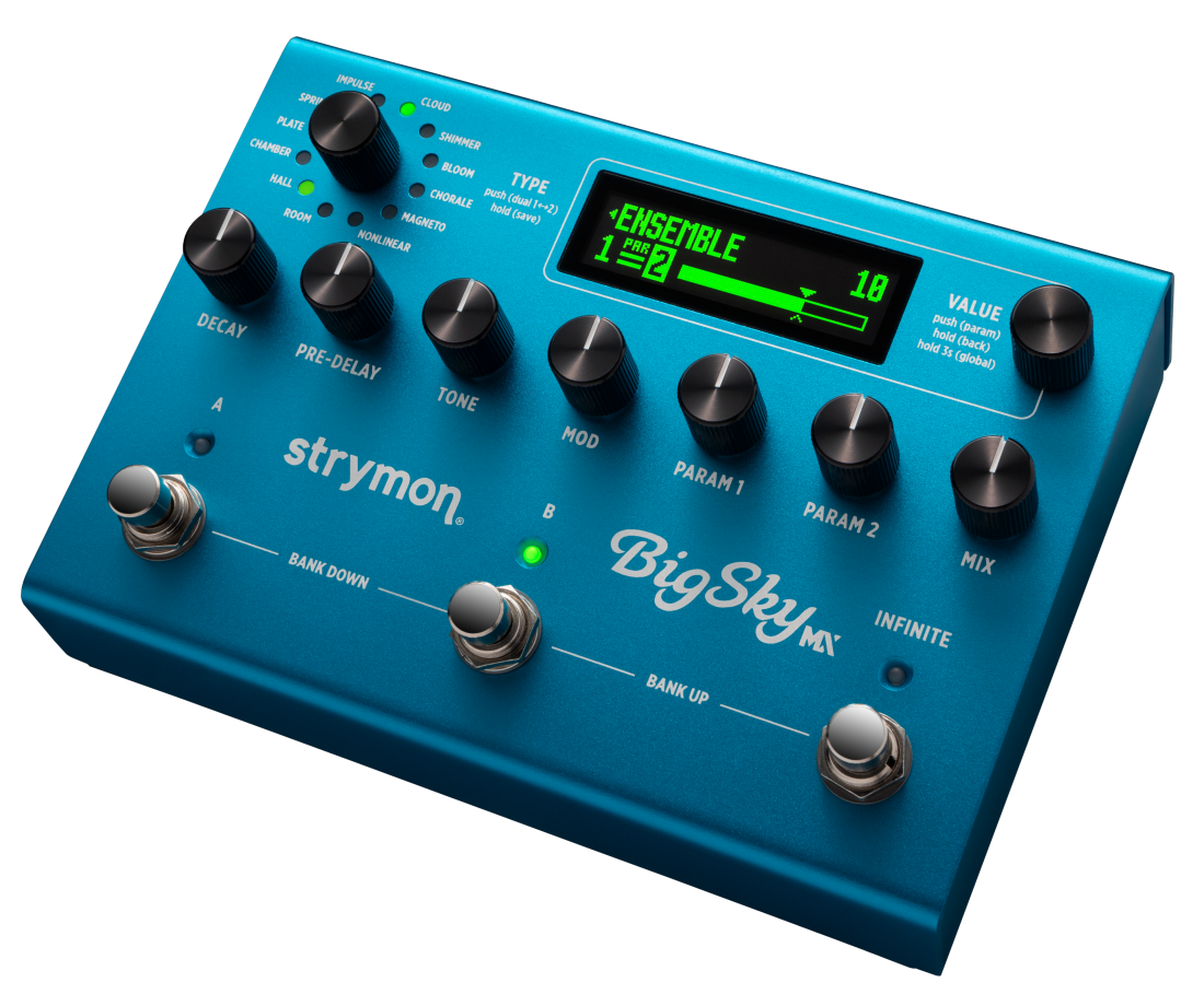 Strymon BigSky MX Reverberator Reverb Pedal