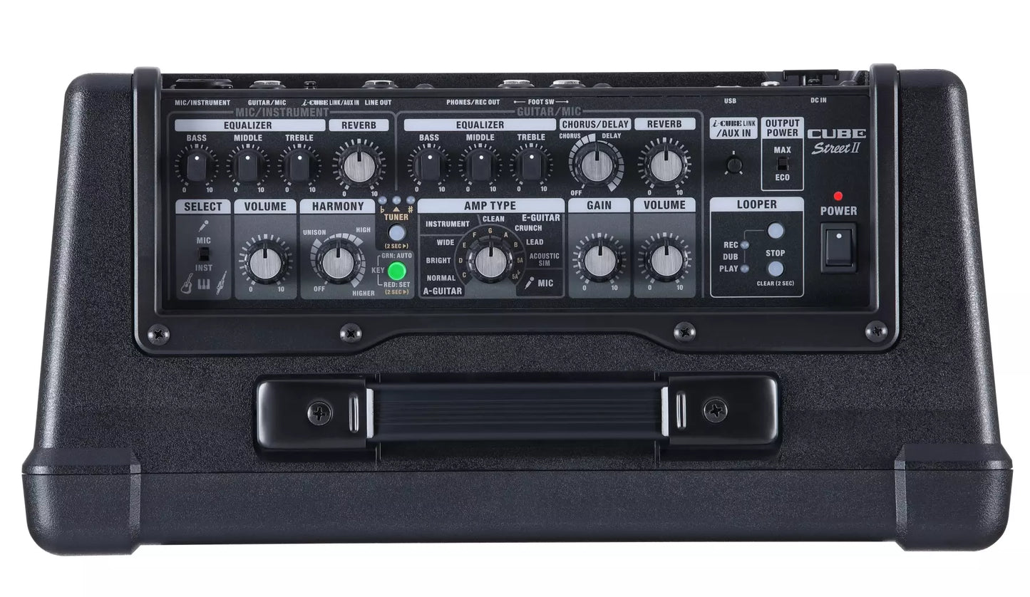 Boss CUBE Street II Battery-Powered Stereo Guitar Amplifier Black Tolex