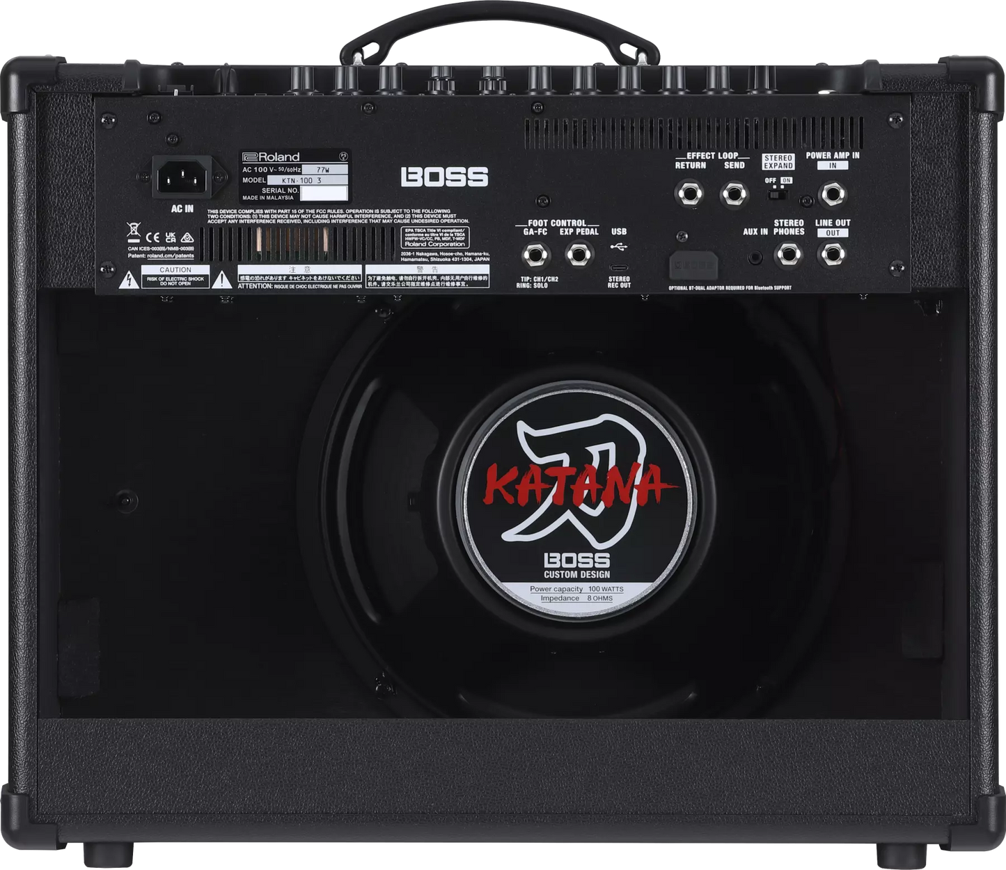Boss Katana Gen. 3 1x12 Combo Amplifier 100w Black Tolex