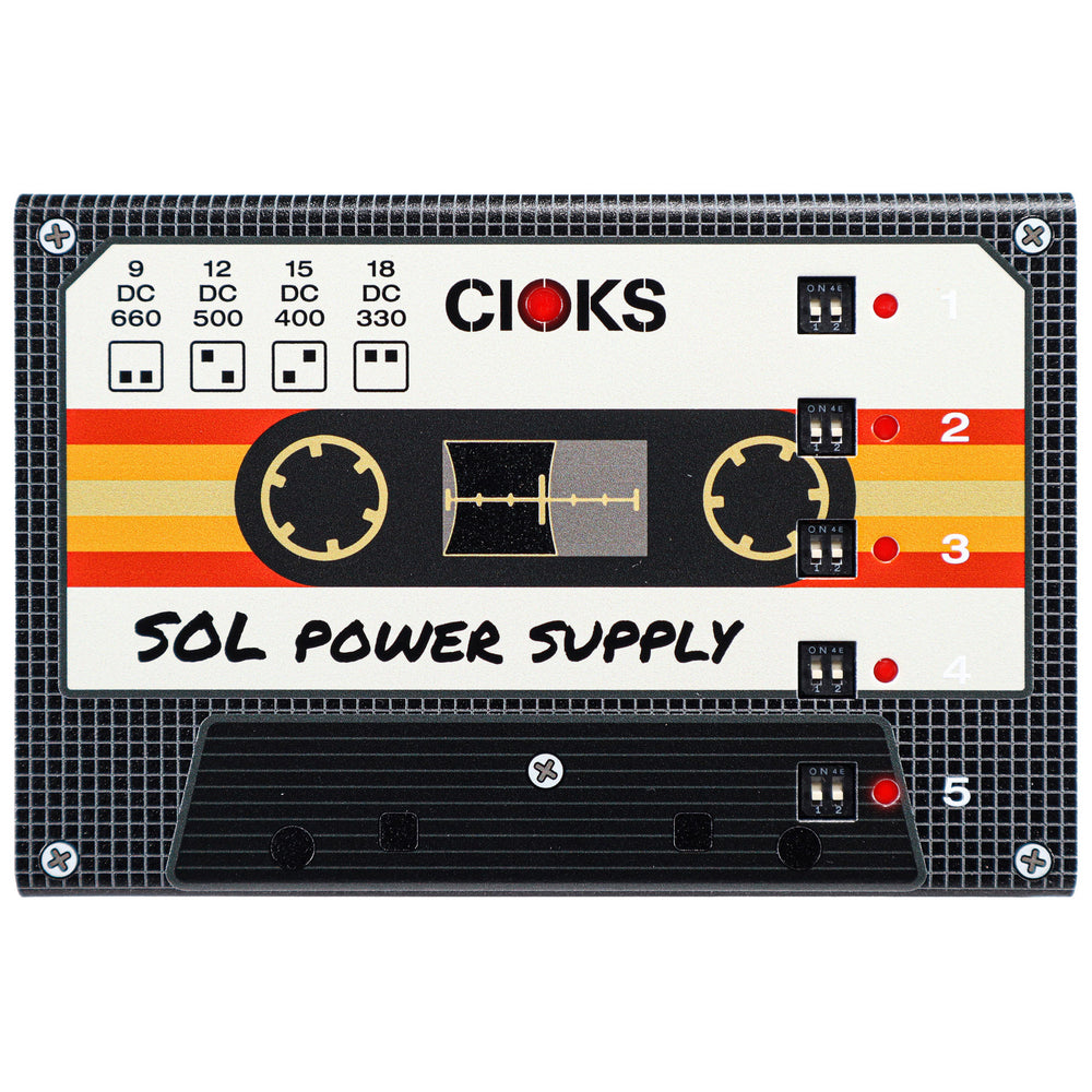 CIOKS Sol Power Supply Limited Cassette Tape Graphic