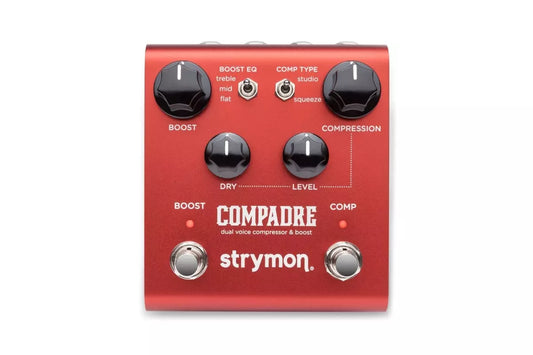 Strymon Compadre Dual Stage Compressor & Boost Pedal Red