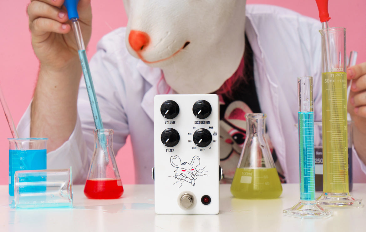 JHS Pedals PackRat Distortion Pedal White