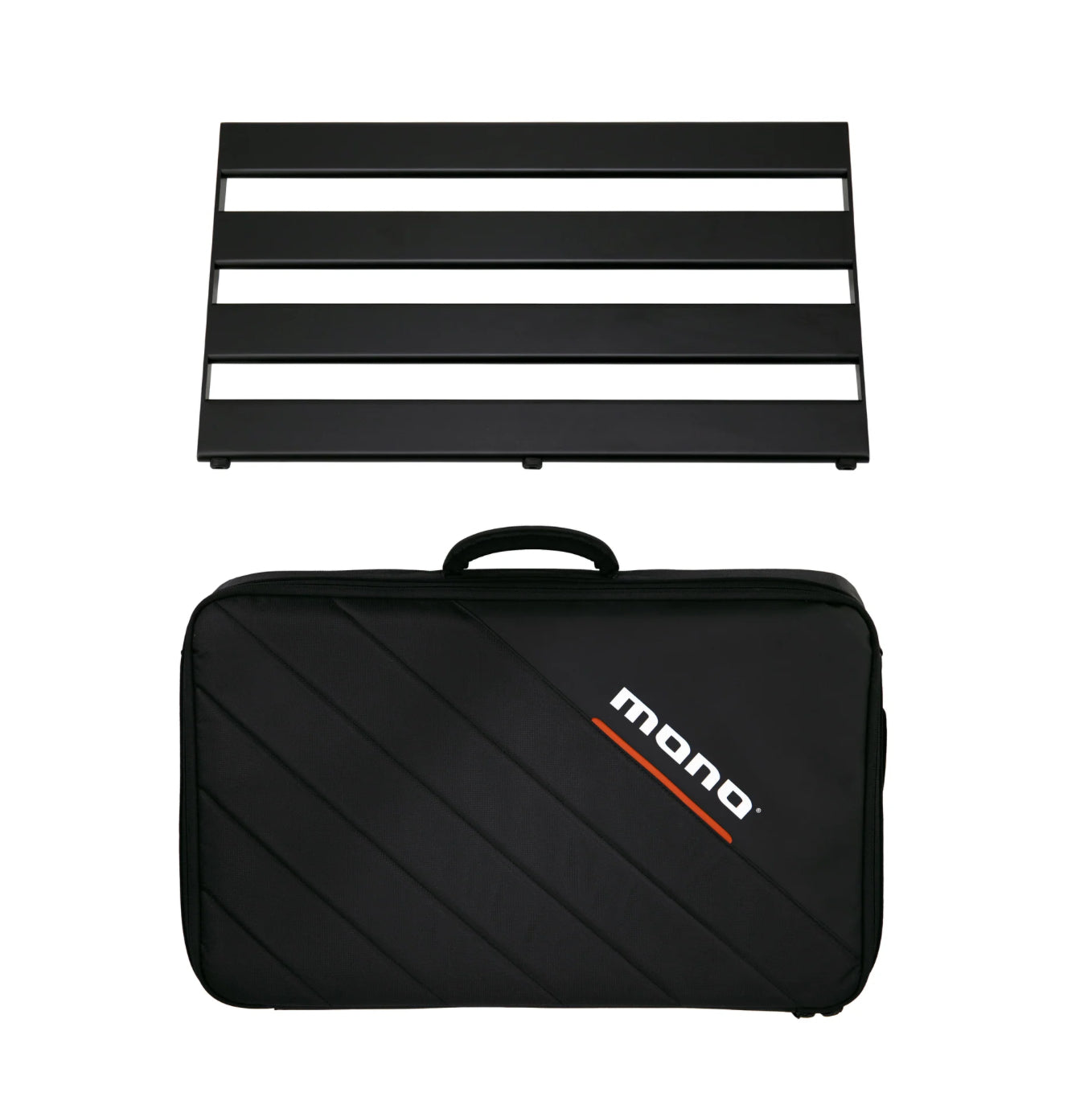 Mono Pedalboard Rail with Stealth Club Case (Medium, Black)