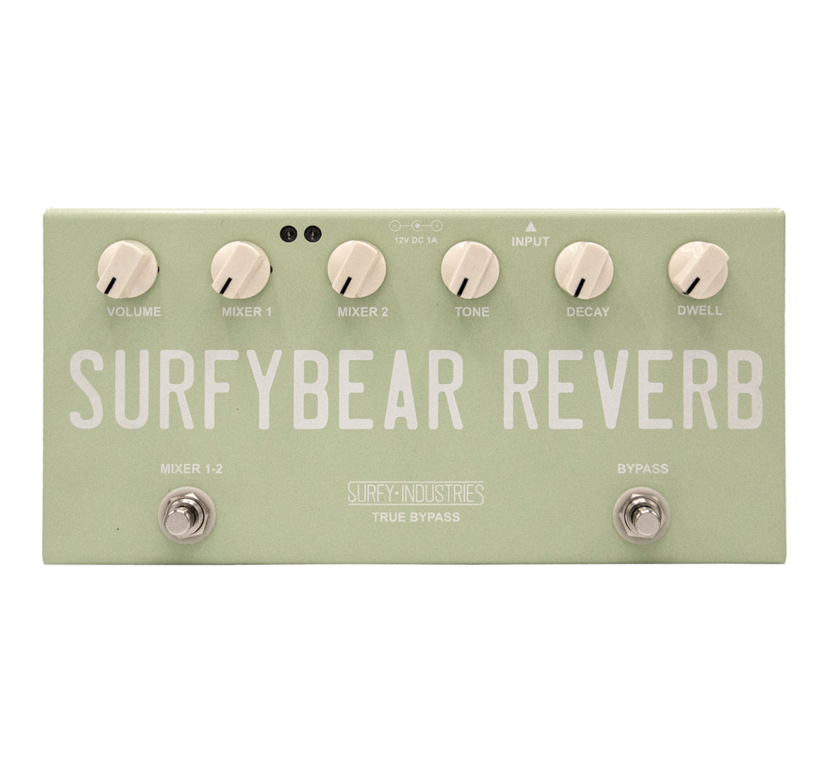 Surfy Industries SurfyBear Compact Reverb Pedal Surf Green