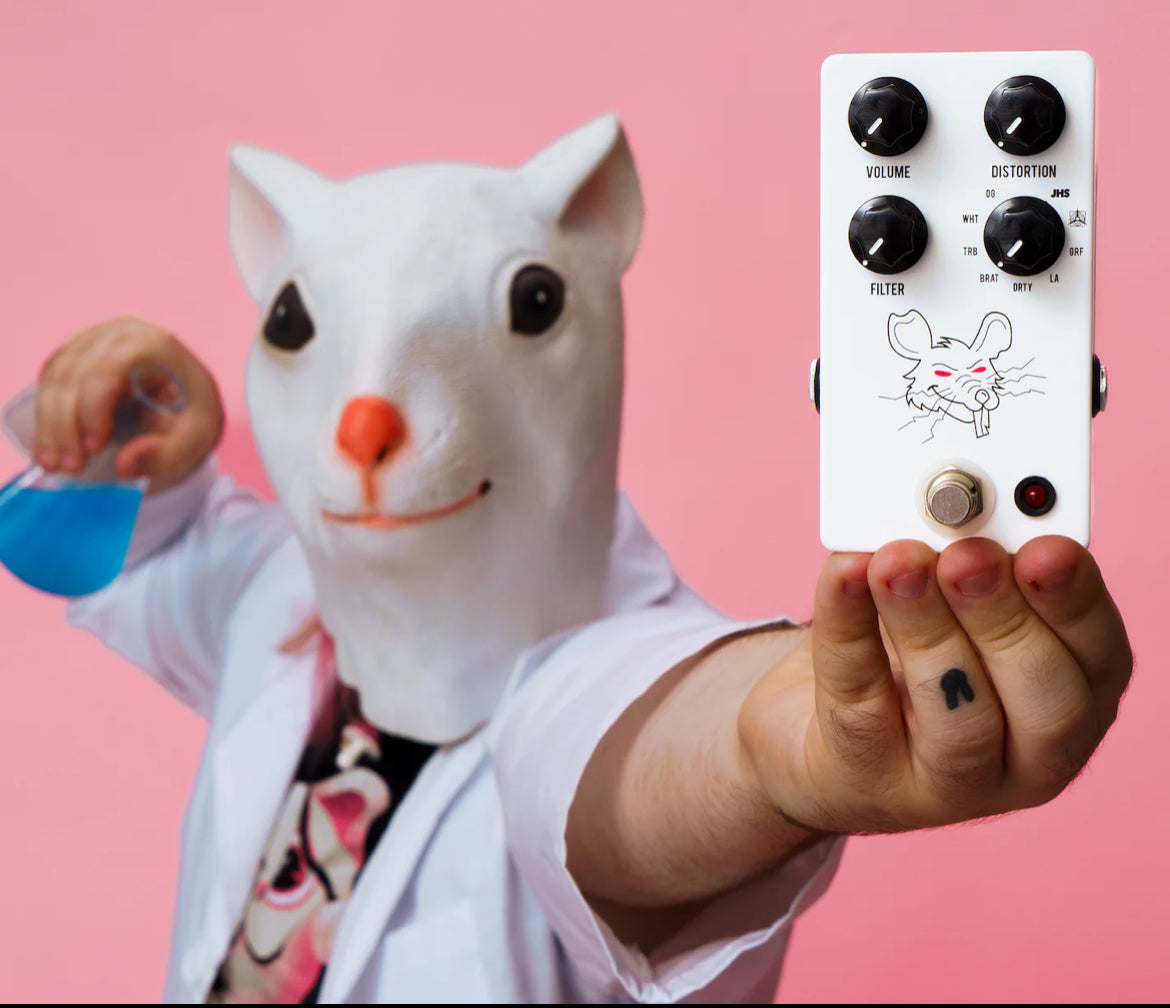 JHS Pedals PackRat Distortion Pedal White