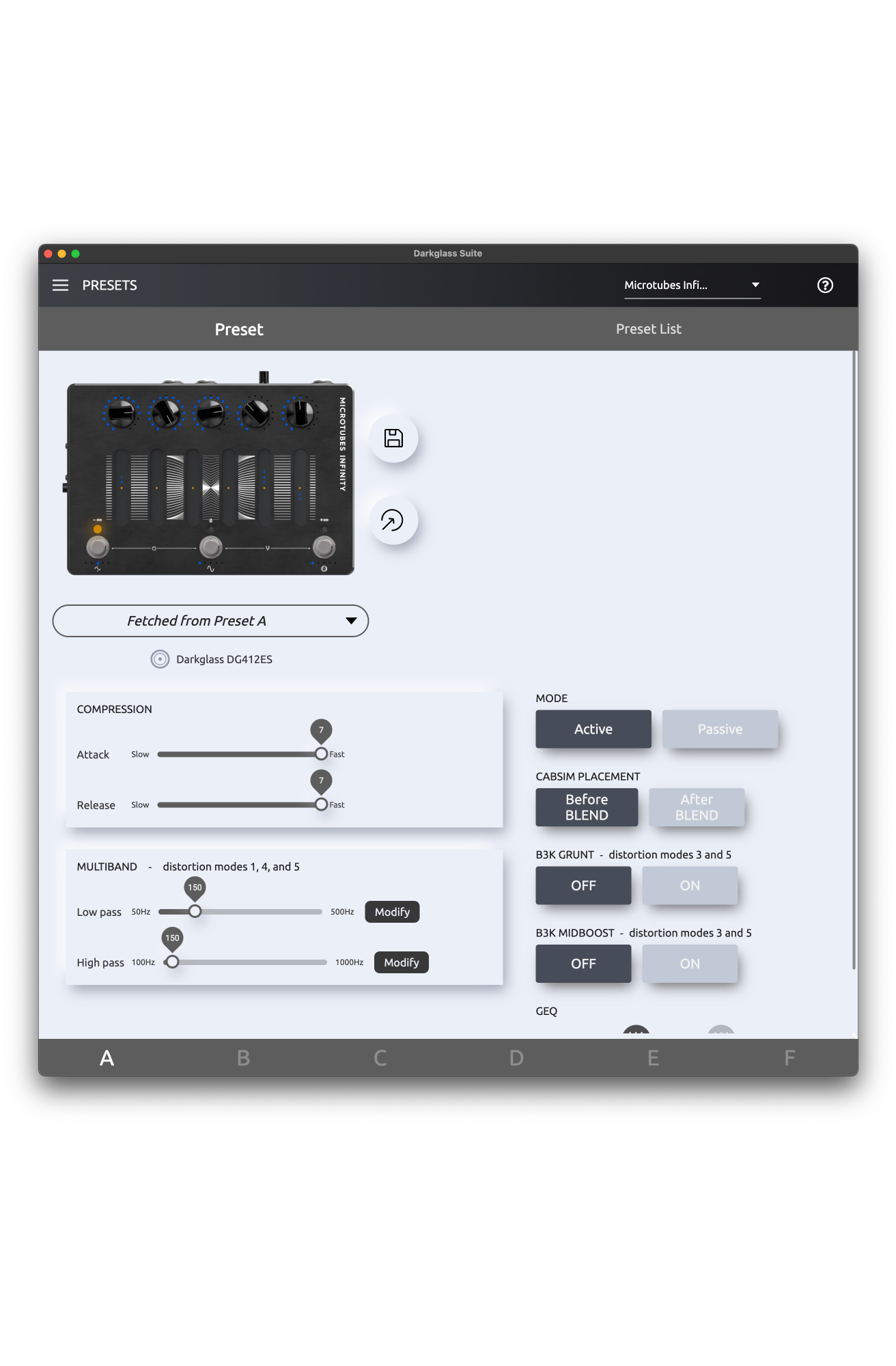 Darkglass Electronics Microtubes Infinity