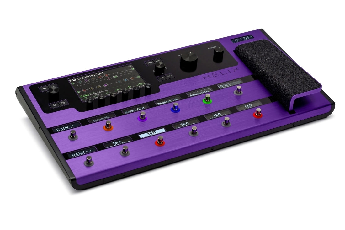 Line 6 Helix Floor Full Pedal Multi-Effects FX Modeling Processor Limited Edition PURPLE