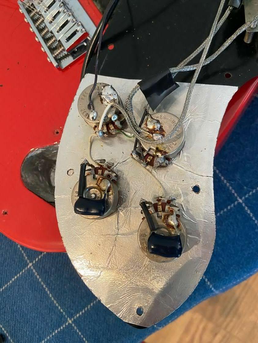 USED 1974 Fender Telecaster Deluxe Electric Guitar Refinish Fiesta Red