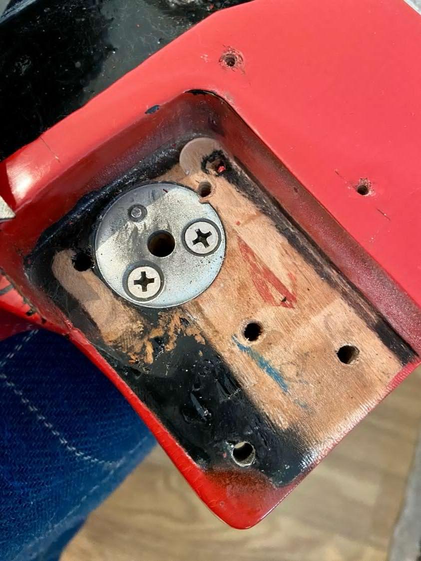 USED 1974 Fender Telecaster Deluxe Electric Guitar Refinish Fiesta Red