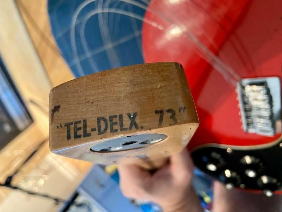 USED 1974 Fender Telecaster Deluxe Electric Guitar Refinish Fiesta Red