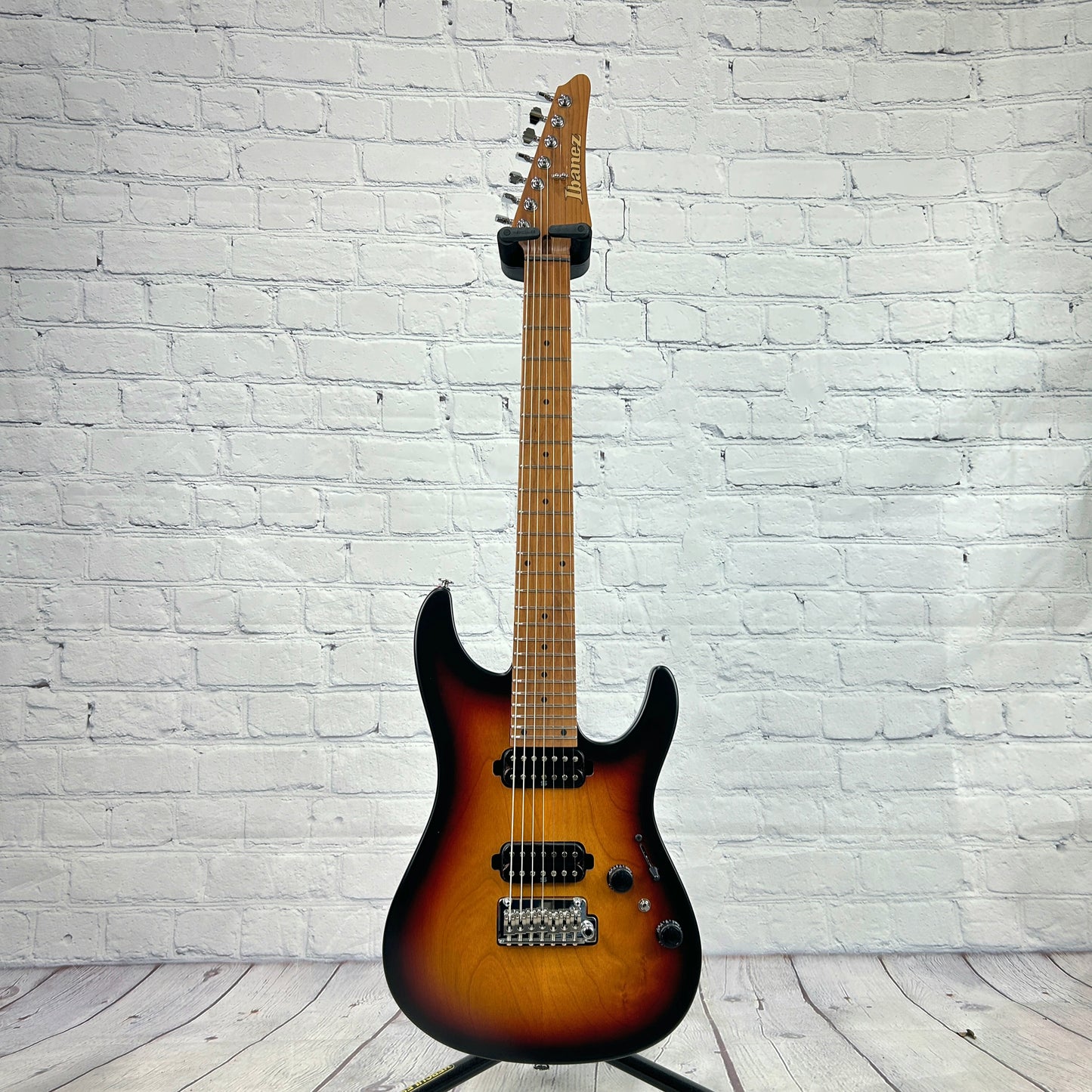 Ibanez Prestige AZ24027 TFF 7 String Electric Guitar Tri-Fade Burst Flat