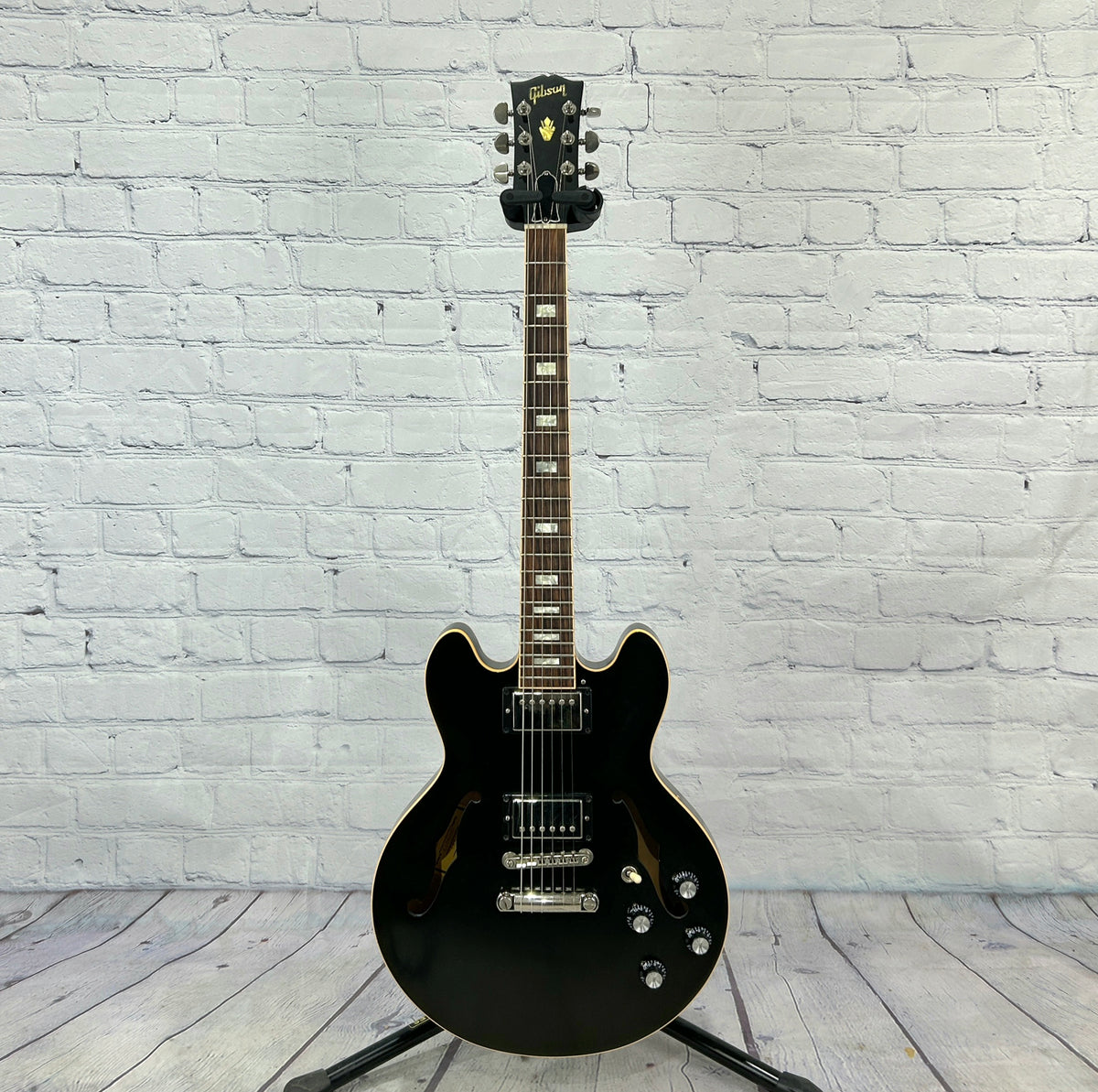 USED Gibson ES-339 Semi-Hollow 6 String Electric Guitar Trans Black 2019