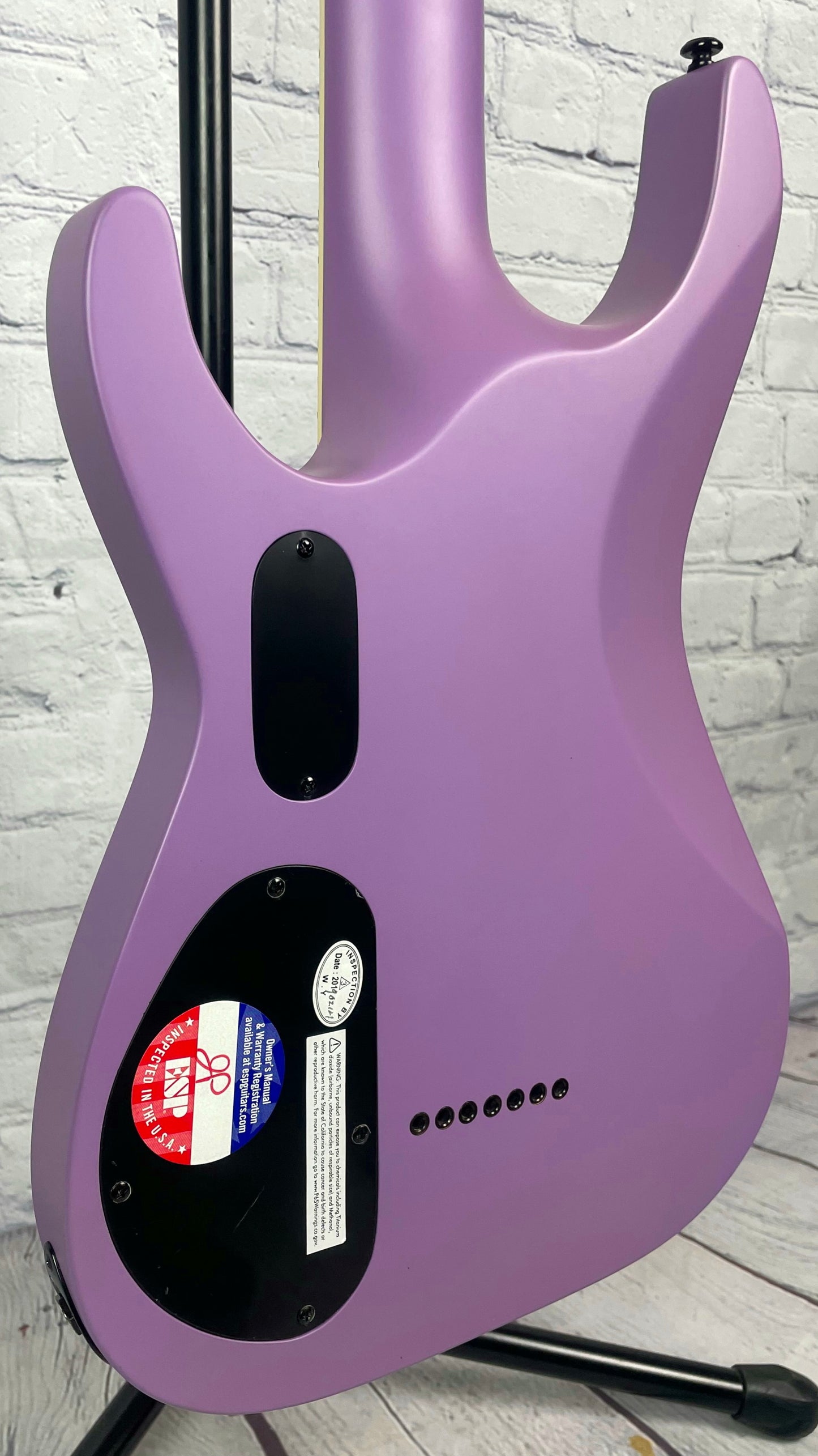 USED LTD SC-607B1 Stephen Carpenter 7 String Baritone Electric Guitar Lavender Haze
