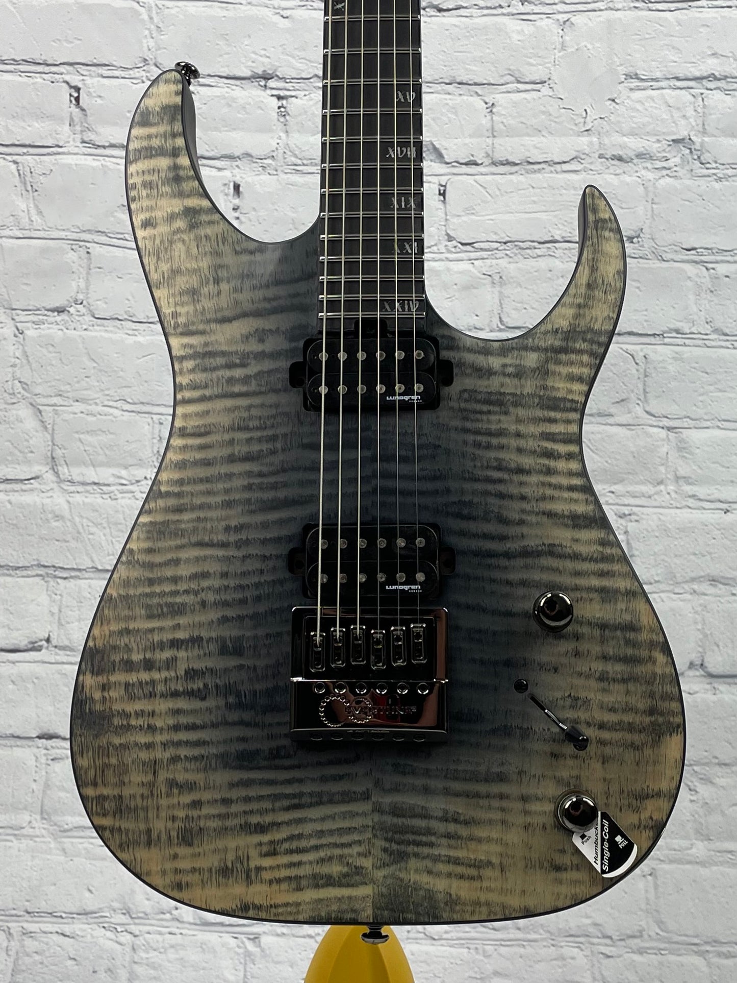 Schecter Banshee Mach 6 String Electric Guitar Evertune Fallout Burst