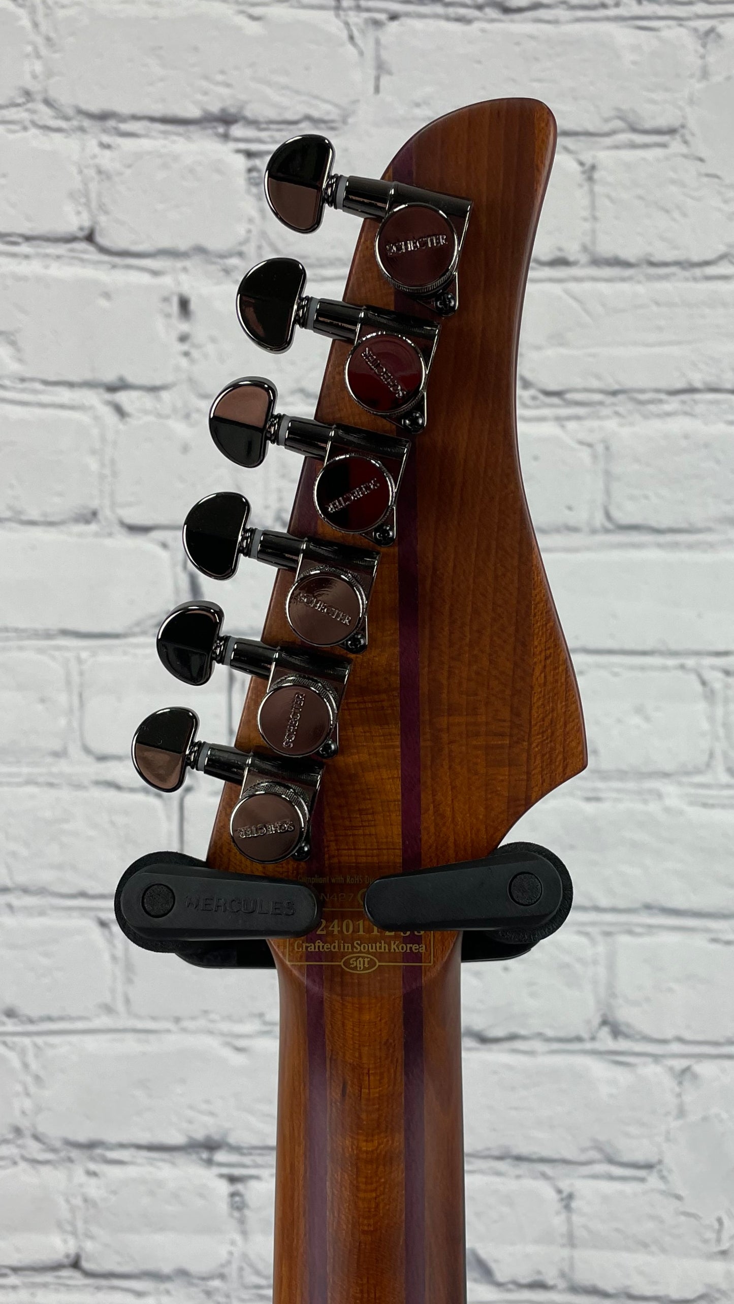 Schecter Banshee Mach 6 String Electric Guitar Evertune Fallout Burst