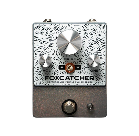 Coppersound Pedals Foxcatcher Overdrive & Boost Pedal Fusion Series Chrome Rainbow