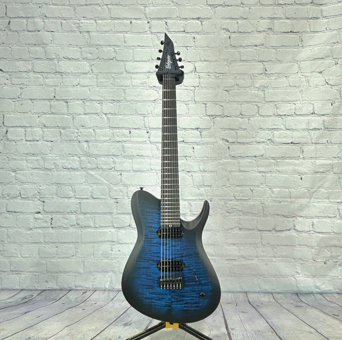 Balaguer Guitars Standard Series Seraph 7 String Electric Guitar Satin Royal Blue Burst