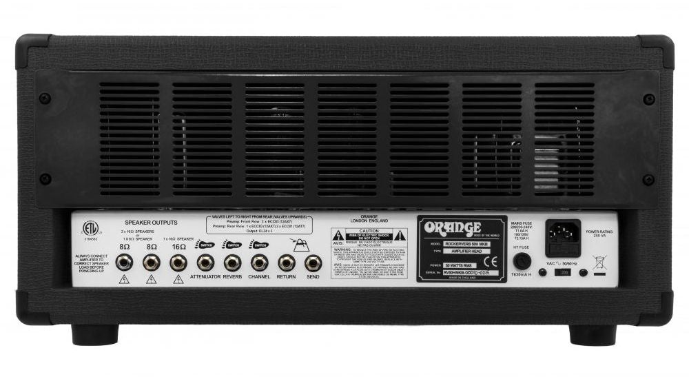 Orange Amplifiers Rockerverb 50 MKIII BK Tube Amp Head Black