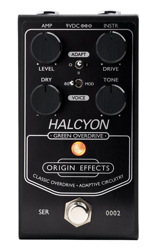 Origin Effects Halcyon Green Overdrive Pedal Black Edition