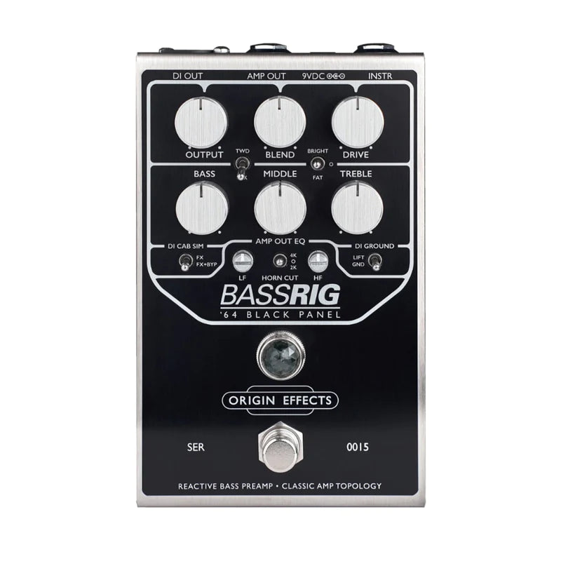 Origin Effects BassRIG 64 Black Panel Preamp Pedal – Guitar Brando