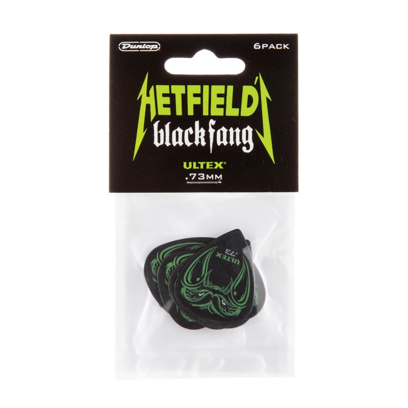 Dunlop Hetfield Black Fang Guitar Picks 0.73mm (6 Pack) Black