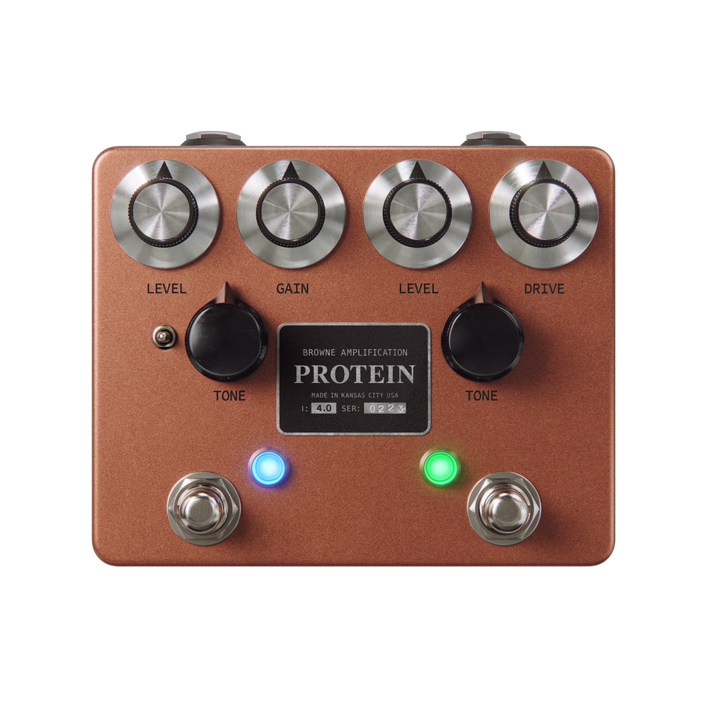 Browne Amplification Protein V4 Dual Overdrive Pedal Copper