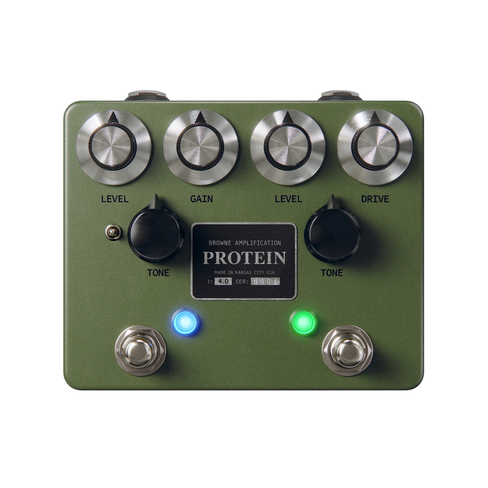 Browne Amplification Protein V4 Dual Overdrive Pedal Green