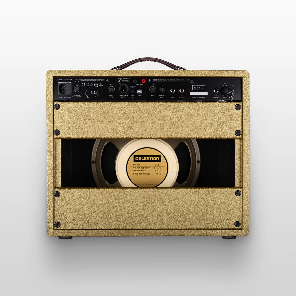 Revv Amplification D25 Tube Combo Amplifier Joey Landreth Edition 1x12 Gold Tolex