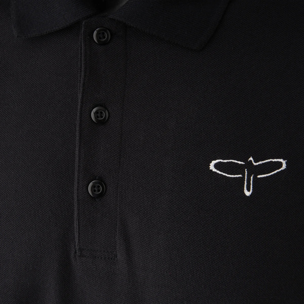 Paul Reed Smith PRS Bird Logo Polo T-Shirt Black