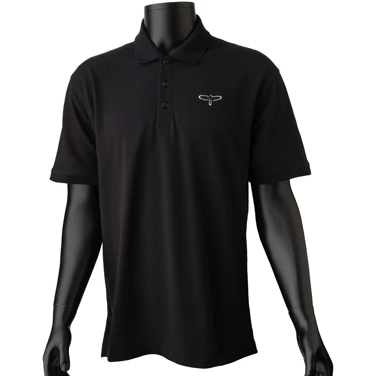 Paul Reed Smith PRS Bird Logo Polo T-Shirt Black