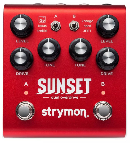 Strymon Sunset Dual Overdrive Pedal Red