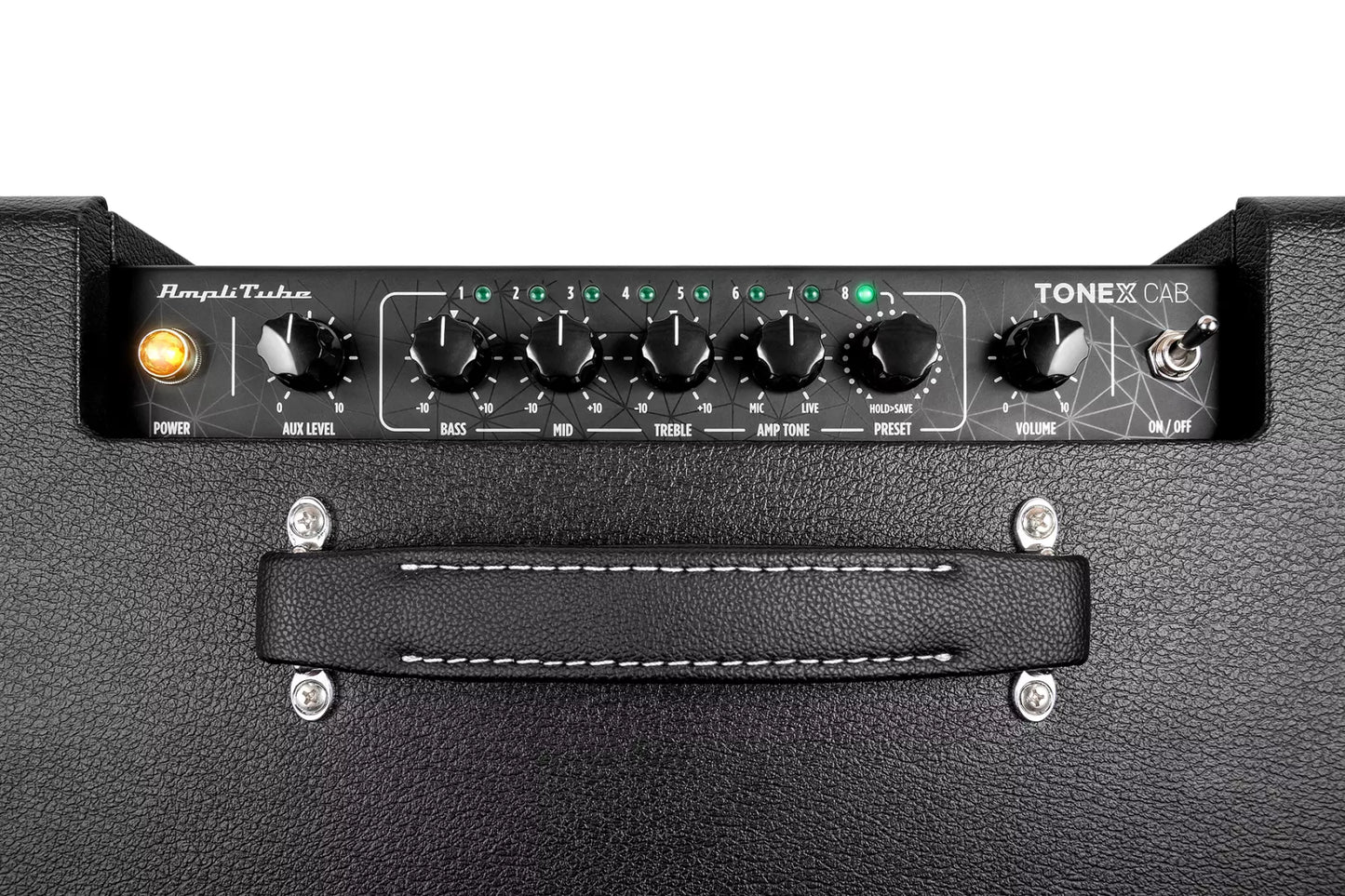 IK Multimedia Tonex Powered FRFR Cabinet 1x12 Guitar Amplifier Modeling Black Tolex
