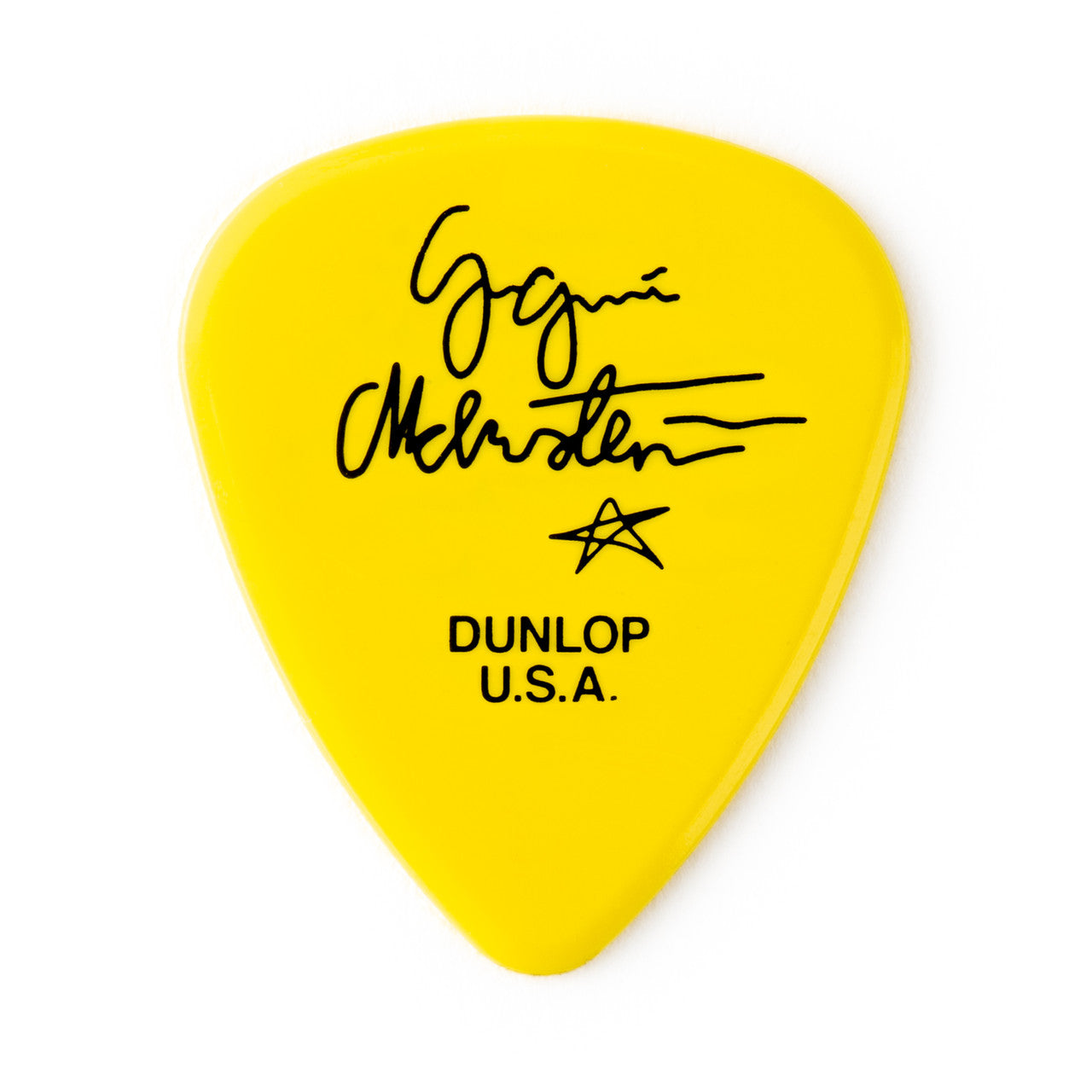 Dunlop Yngwie Malmsteen 1.14mm Delrin Picks (6) Yellow YJMP03YL