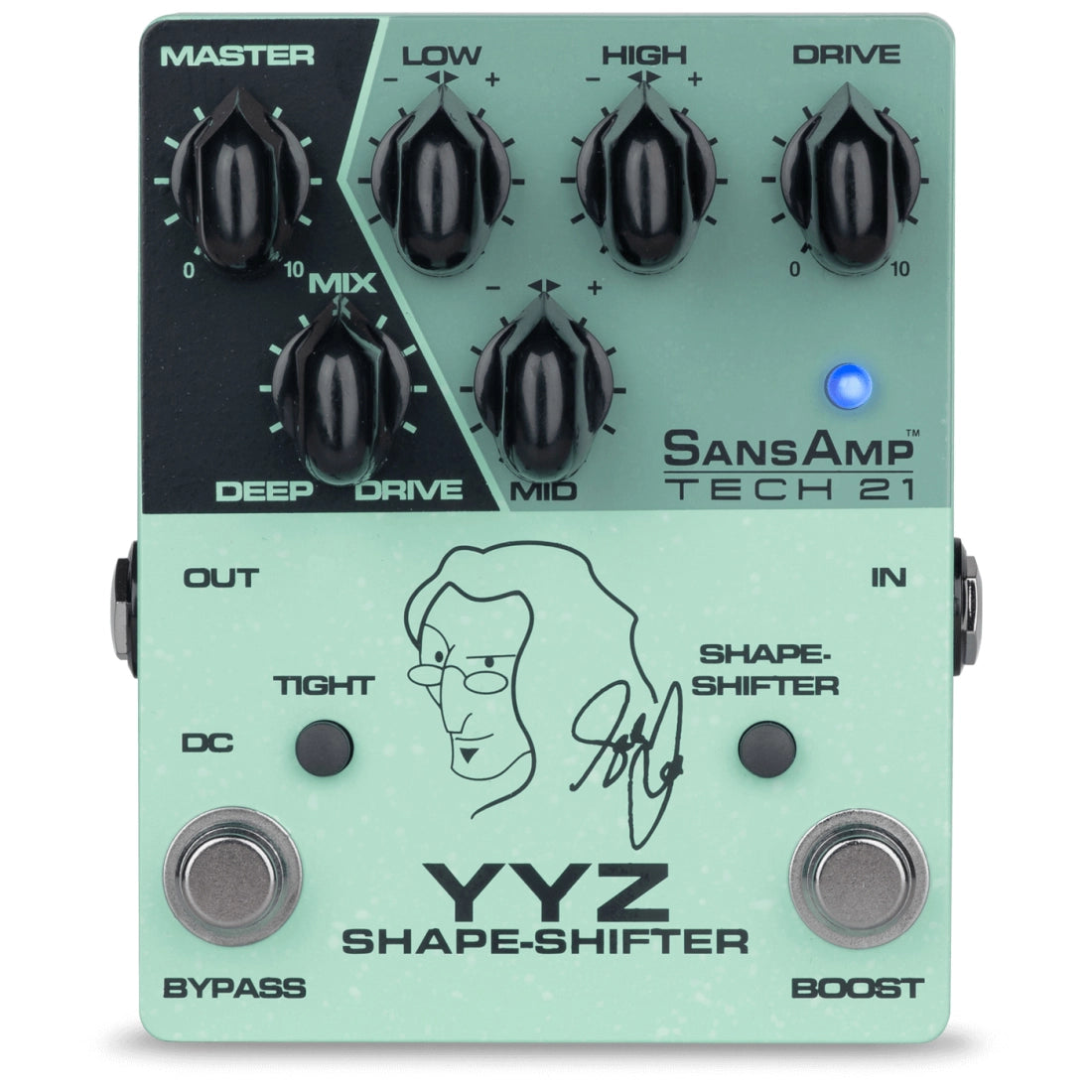Tech 21 SansAmp Geddy Lee YYZ Signature Bass Preamp Pedal
