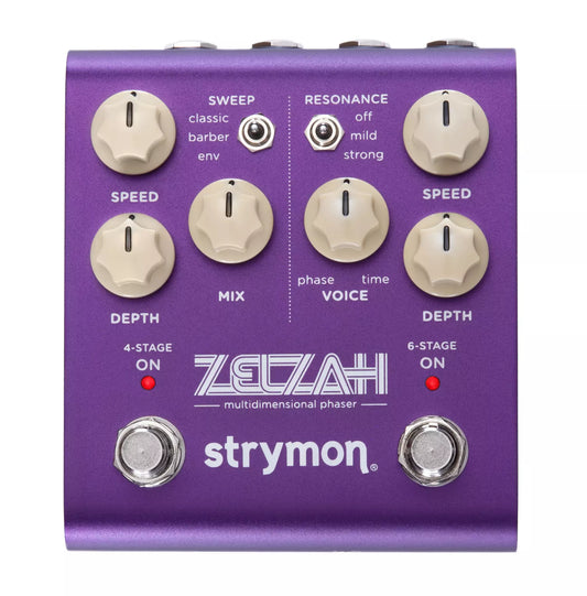 Strymon Zelzah Multidimensional Phaser Pedal Purple