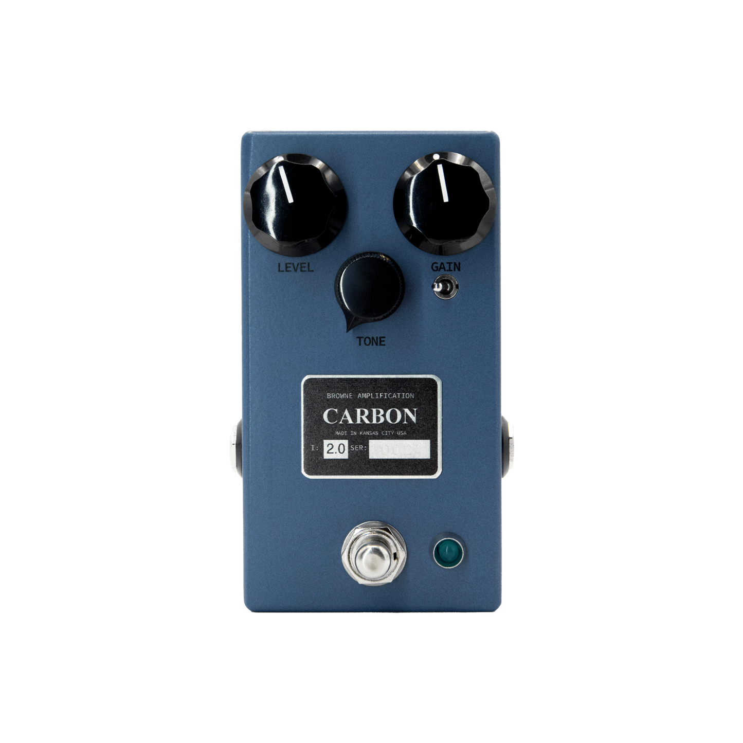 Browne Amplification Carbon V2 Transparent Overdrive Sky Blue