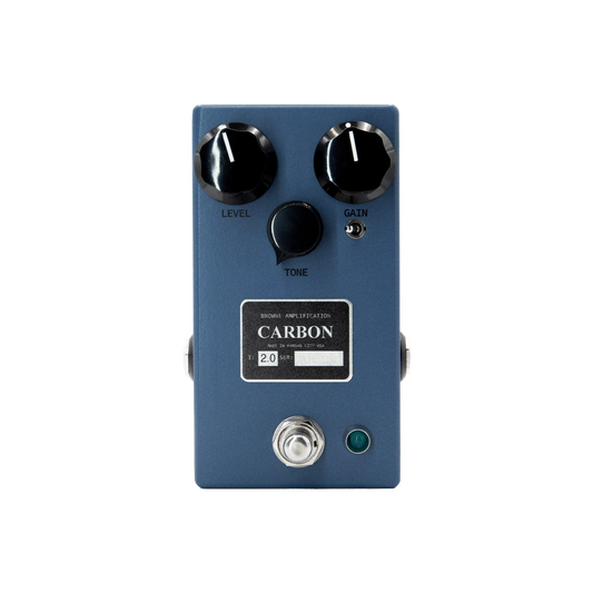Browne Amplification Carbon V2 Transparent Overdrive Sky Blue