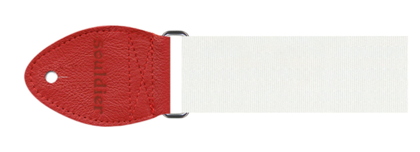 Souldier USA Guitar Strap (White/Red)
