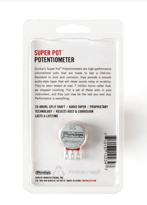SUPER POT™ 250K SOLID SHAFT POTENTIOMETER