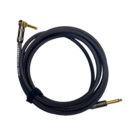 Leprechaun Gold Instrument Cable (Blackest Black)