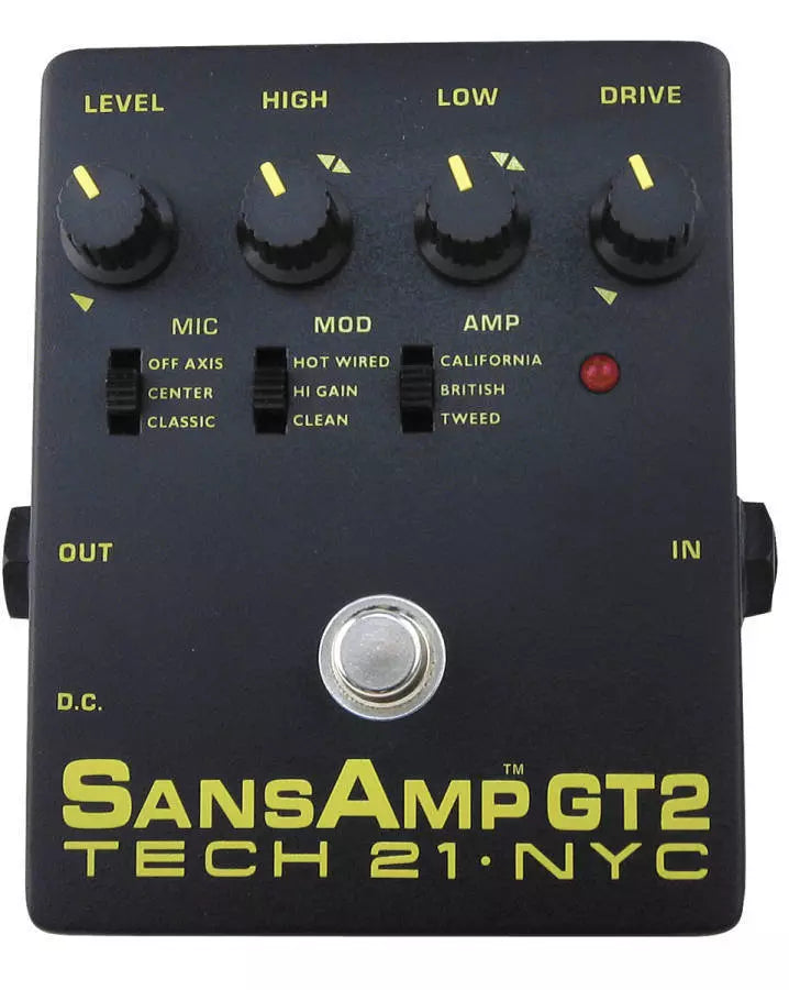 Tech 21 SansAmp GT2 Bass Preamp Pedal