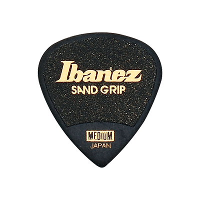 Ibanez PPA16MSG BK Sand Grip Picks (6) 0.8mm Medium Black