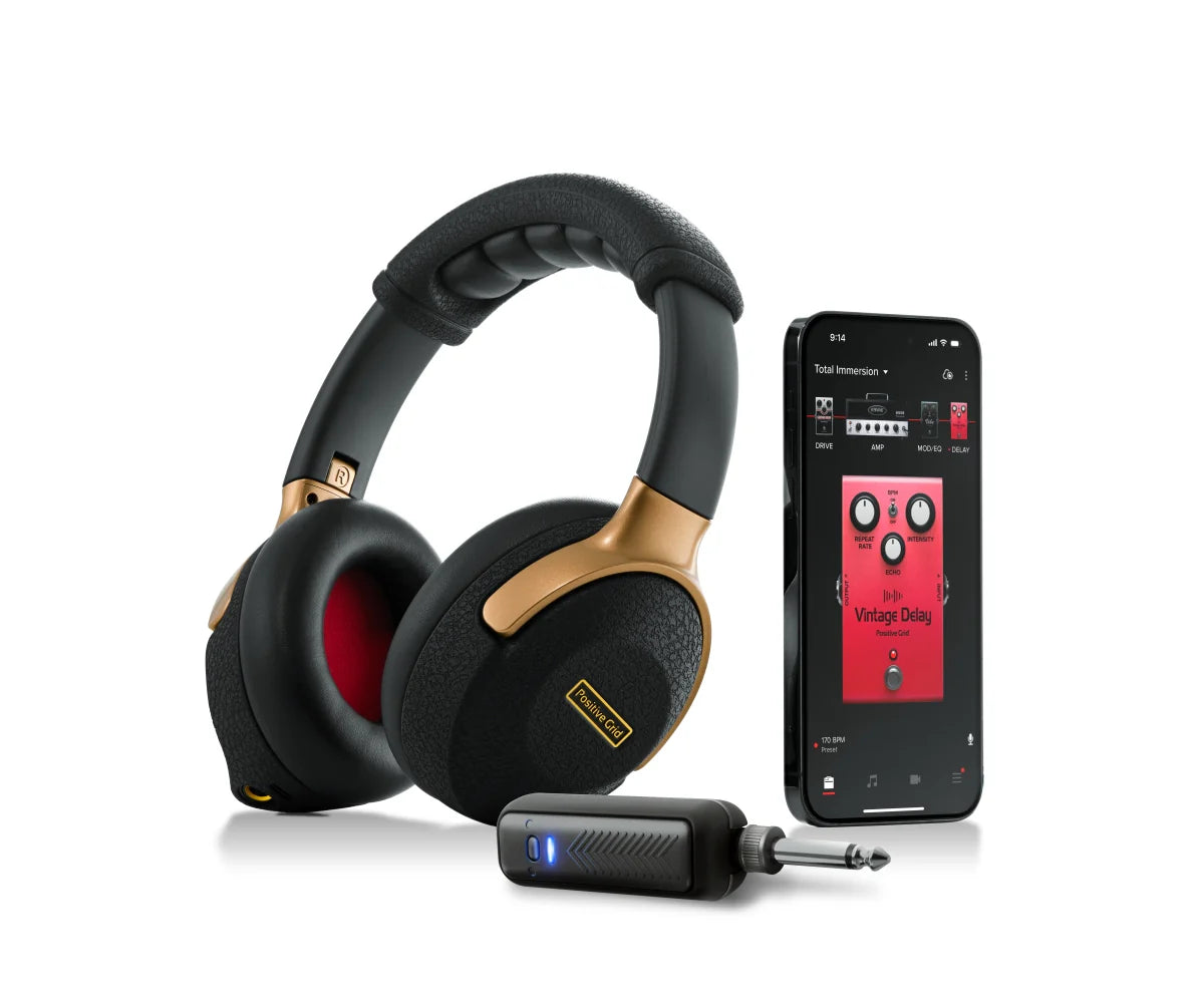 Positive Grid Spark Neo Powered Smart Wireless Guitar Amp Headphones Black