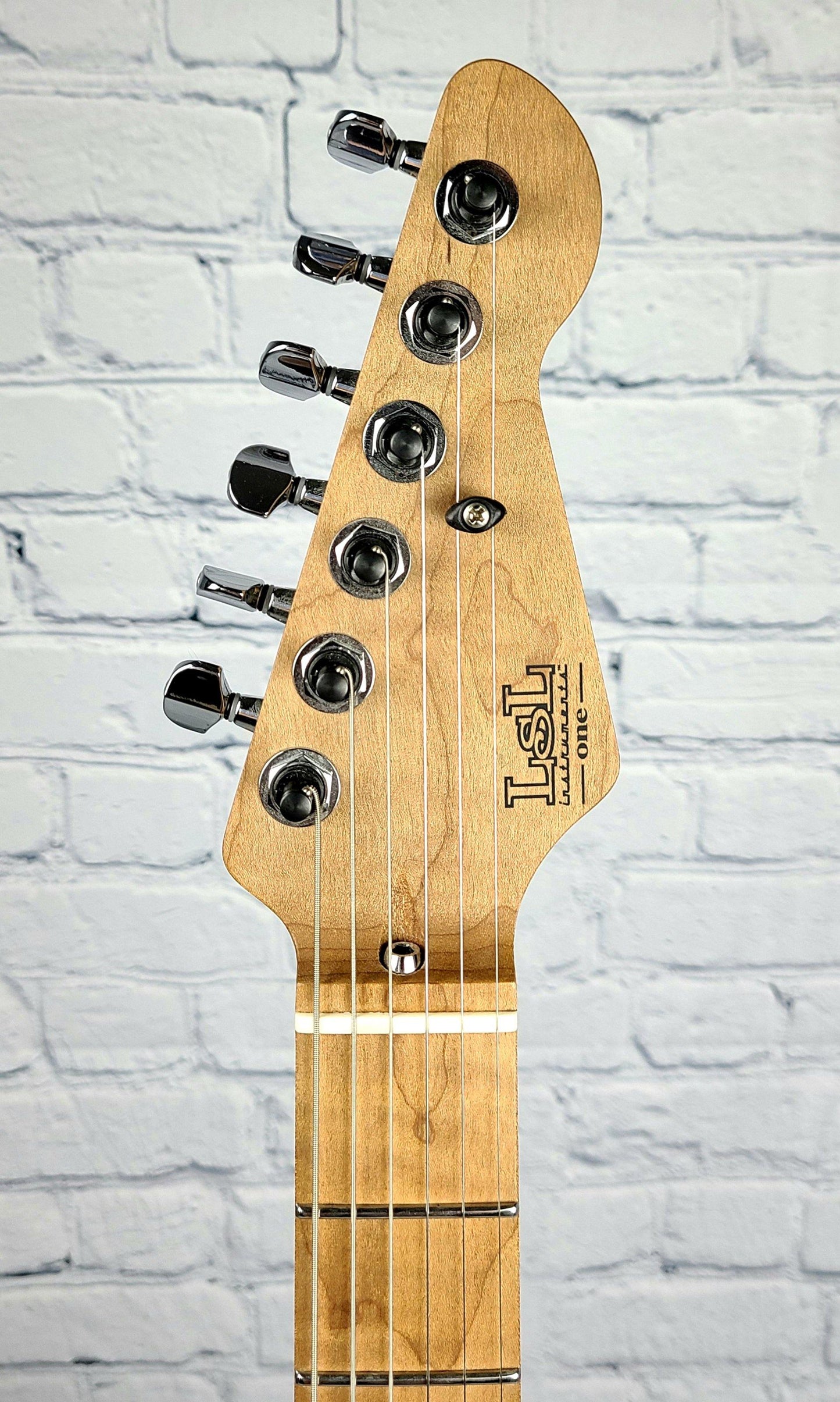 LSL Instruments XT4 One Series Roasted Maple Neck Metallic Candy Apple Red - Guitar Brando