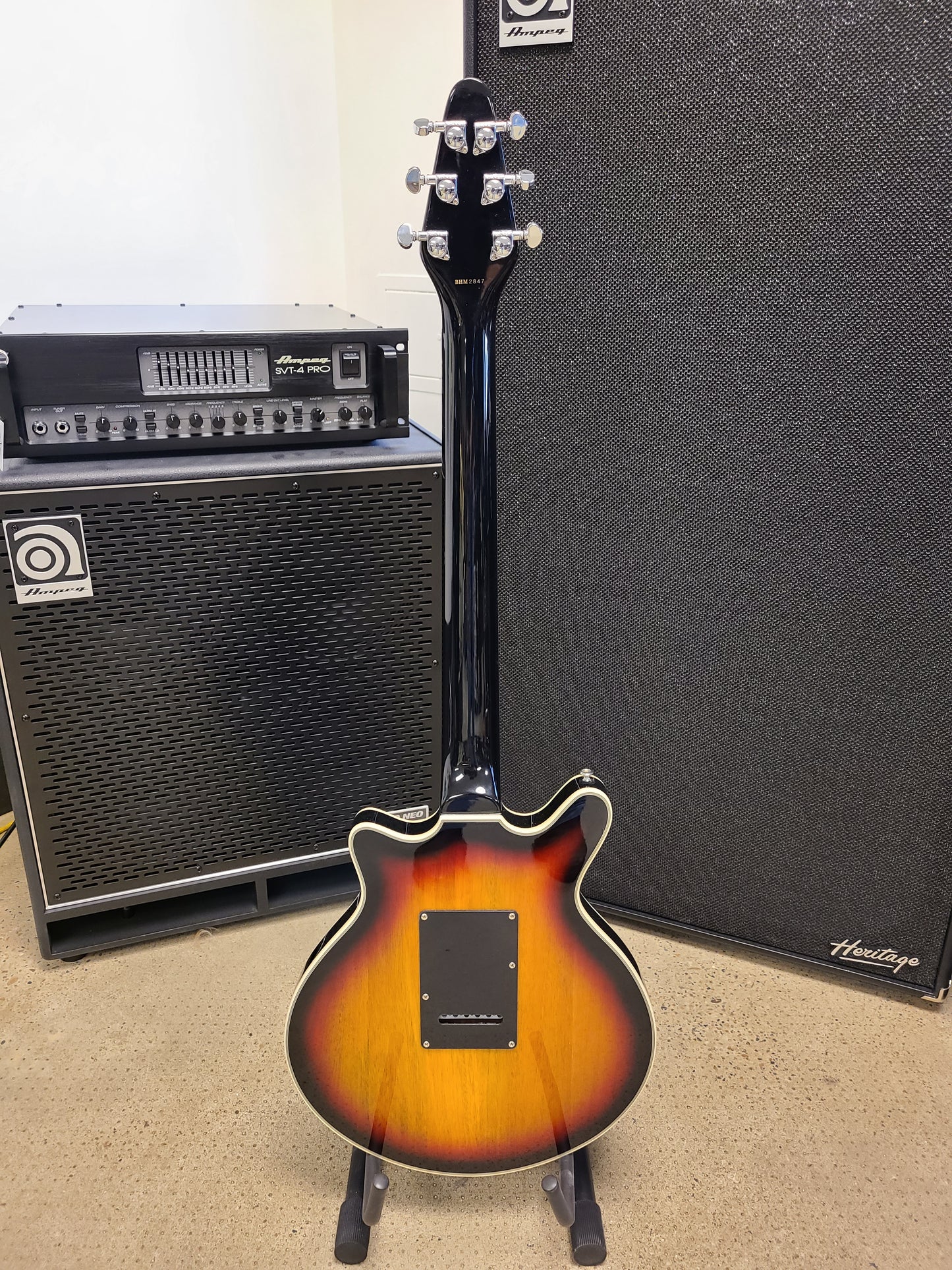 USED Burns Brian May Sunburst Electric Guitar